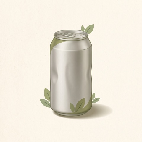 Clean aluminum can